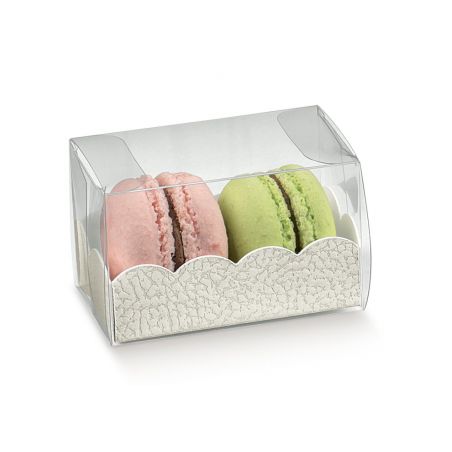 Skaidri dėžutė Macarons Skaidri dėžutė Macarons