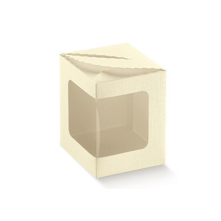 Dėžutė Rombo kreminė su pvc. langeliu