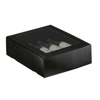 Dėžutė Cantinetta juoda su skaidriu langeliu