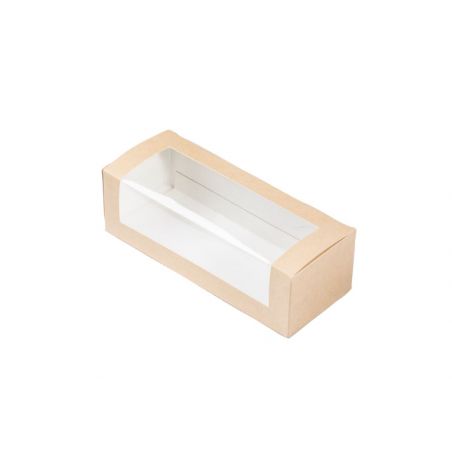 Dėžutė Eco Pastry su skaidriu langeliu Dėžutė Eco Pastry su skaidriu langeliu