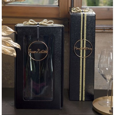 Dėžutė Cantinetta 2 but. juoda su skaidriu langeliu