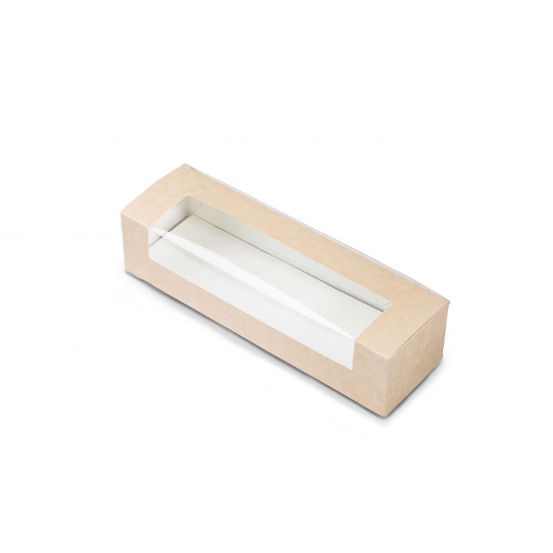 Dėžutė Eco Baguette su skaidriu langeliu