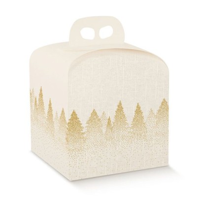 Kalėdinė dėžutė Portapanettone su rankenėle